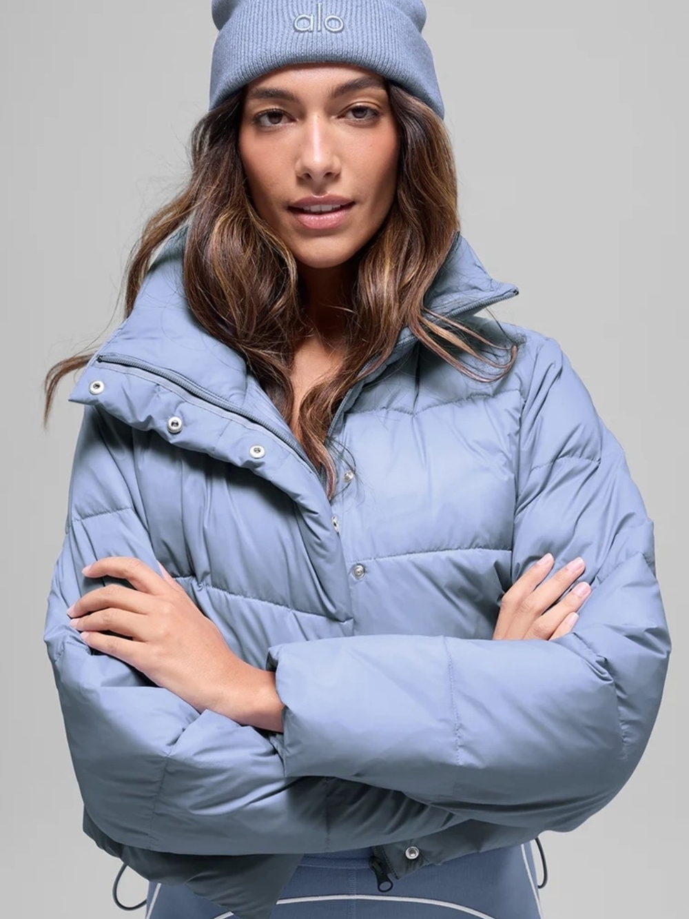ALO Yoga Women’s Light Blue Puffer Jacket
